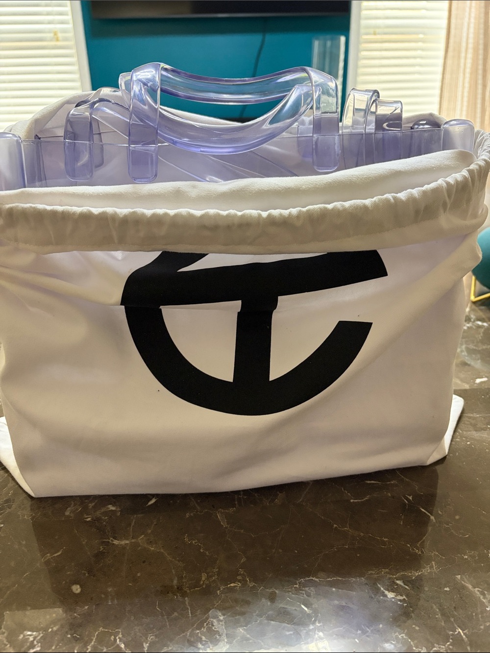 Telfar Melissa Translucent Purse with Duster